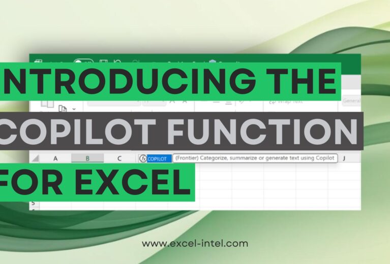 Introducing Excel’s New =COPILOT() Function